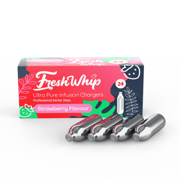 FreshWhip Cream Chargers Strawberry 8.2g 24Pks for Sale