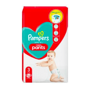 Pampers Baby Dry Pants S3 Nappies Essential Pack
